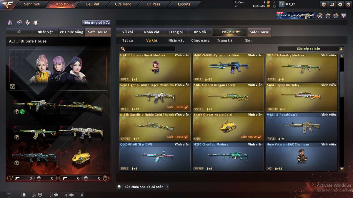 shop acc cf uy tin gia re